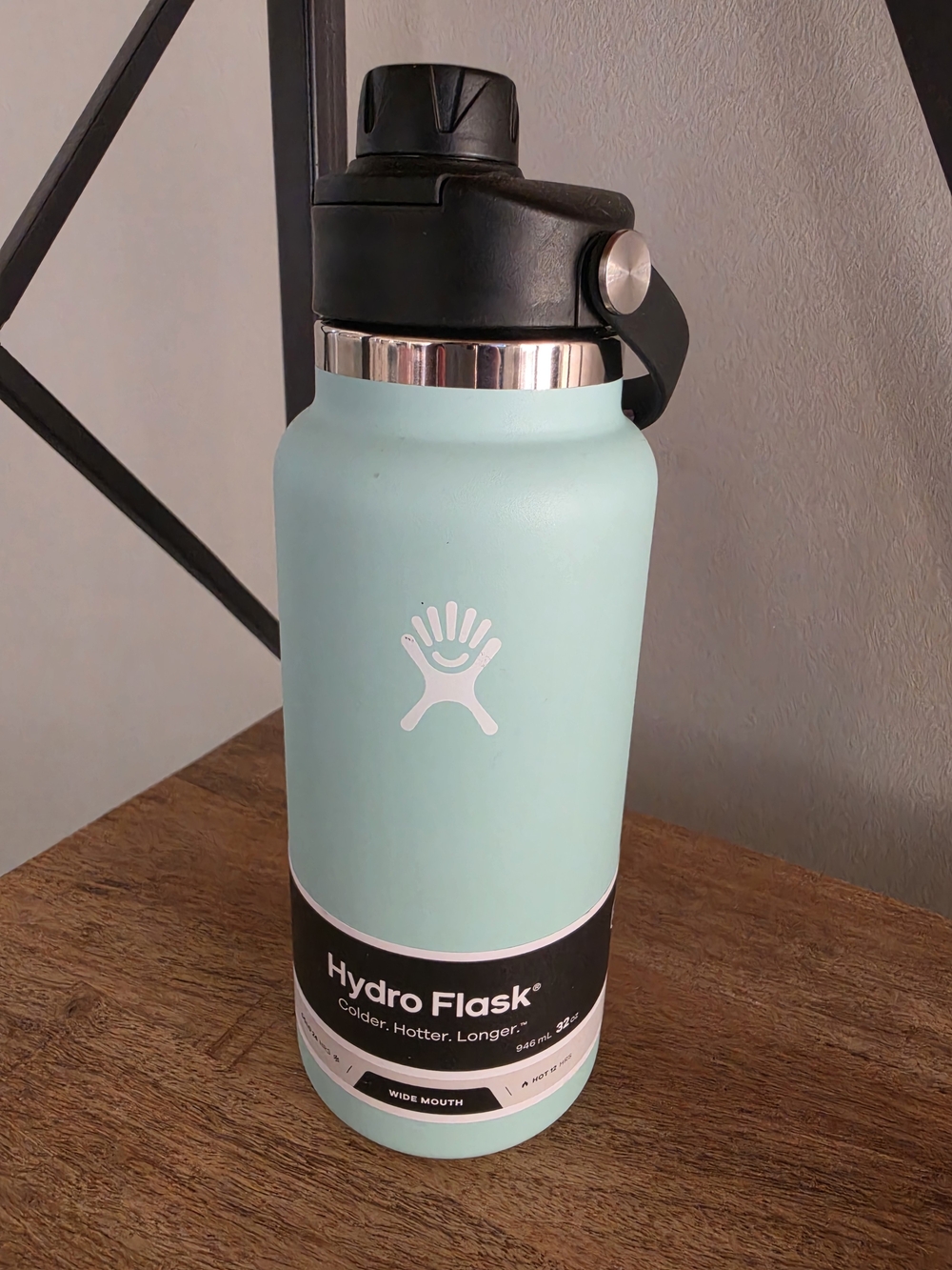 Hydro Flask Wide Mouth Water Bottle 32oz Aqua Mint NEW